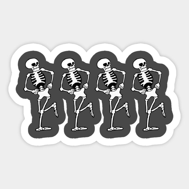 Skeleton Dance Sticker by Dapper Toad Enterprise